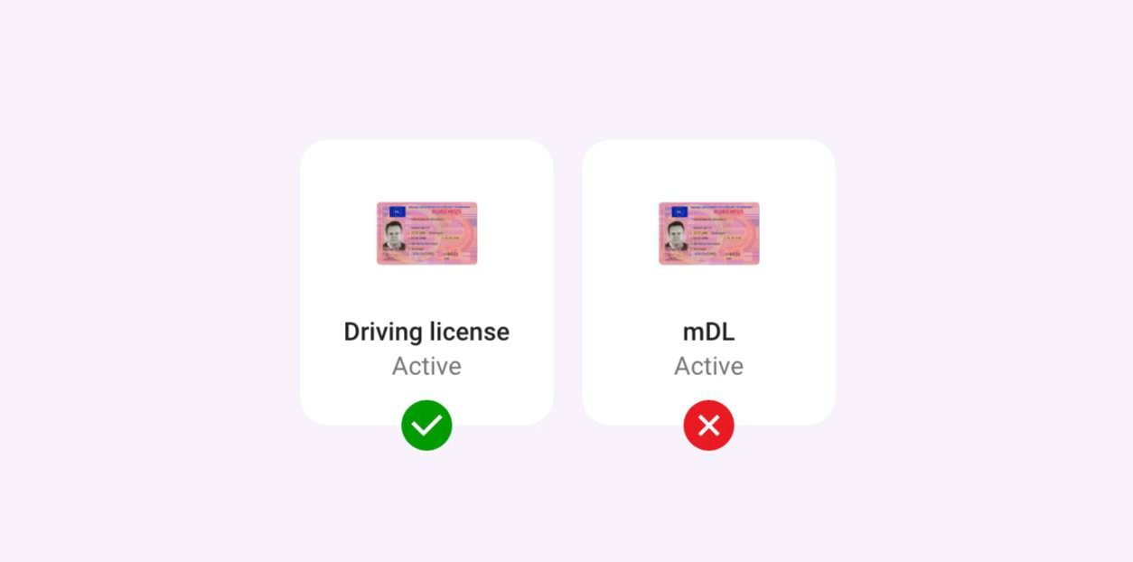 Labels example showing user-friendly terminology