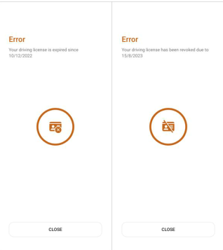 Error message showing additional documents required