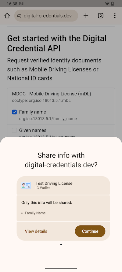 Attestation selection